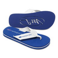 Malibu Surf Style Flip Flop Sandal with Fabric-Lined Straps